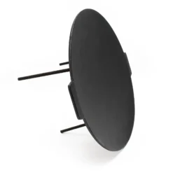 Wiltec Dutch Oven Grillplatte rund Ø44cm Höhe 44cm, Grillaufsatz mit 3 Beinen, Gusseisen mit Antihafteffekt