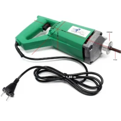 Wiltec Elektro Einhand Betonrüttler 800 W, Betonverdichter mit Ø 35 mm Rüttelflasche mit 200 cm Schlauchlänge, Flaschenrüttler mit flexibler Welle