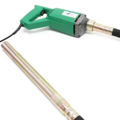 Wiltec Elektro Einhand Betonrüttler 580 W, Betonverdichter mit Ø 35 mm Rüttelflasche mit 200 cm Schlauchlänge, Flaschenrüttler mit flexibler Welle