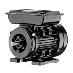 Wiltec Elektromotor 1-phasig, Elektro Motor 4-polig 0,37 kW, Einphasen Wechselstrommotor 1400 U/min, Induktionsmotor Aluminium, kompakter Motor