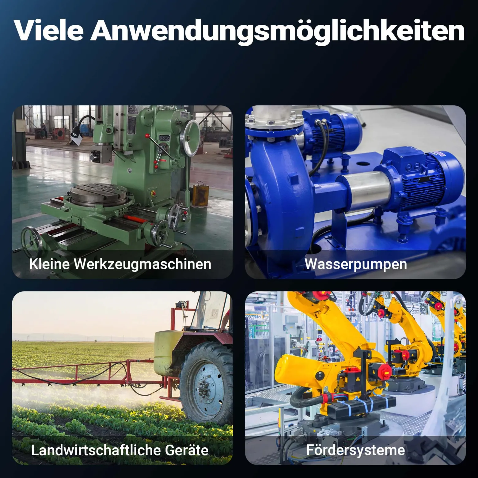 Wiltec Elektromotor 1-phasig, Elektro Motor 4-polig 1,5 kW, Einphasen Wechselstrommotor 1450 U/min, Induktionsmotor Aluminium, kompakter Motor