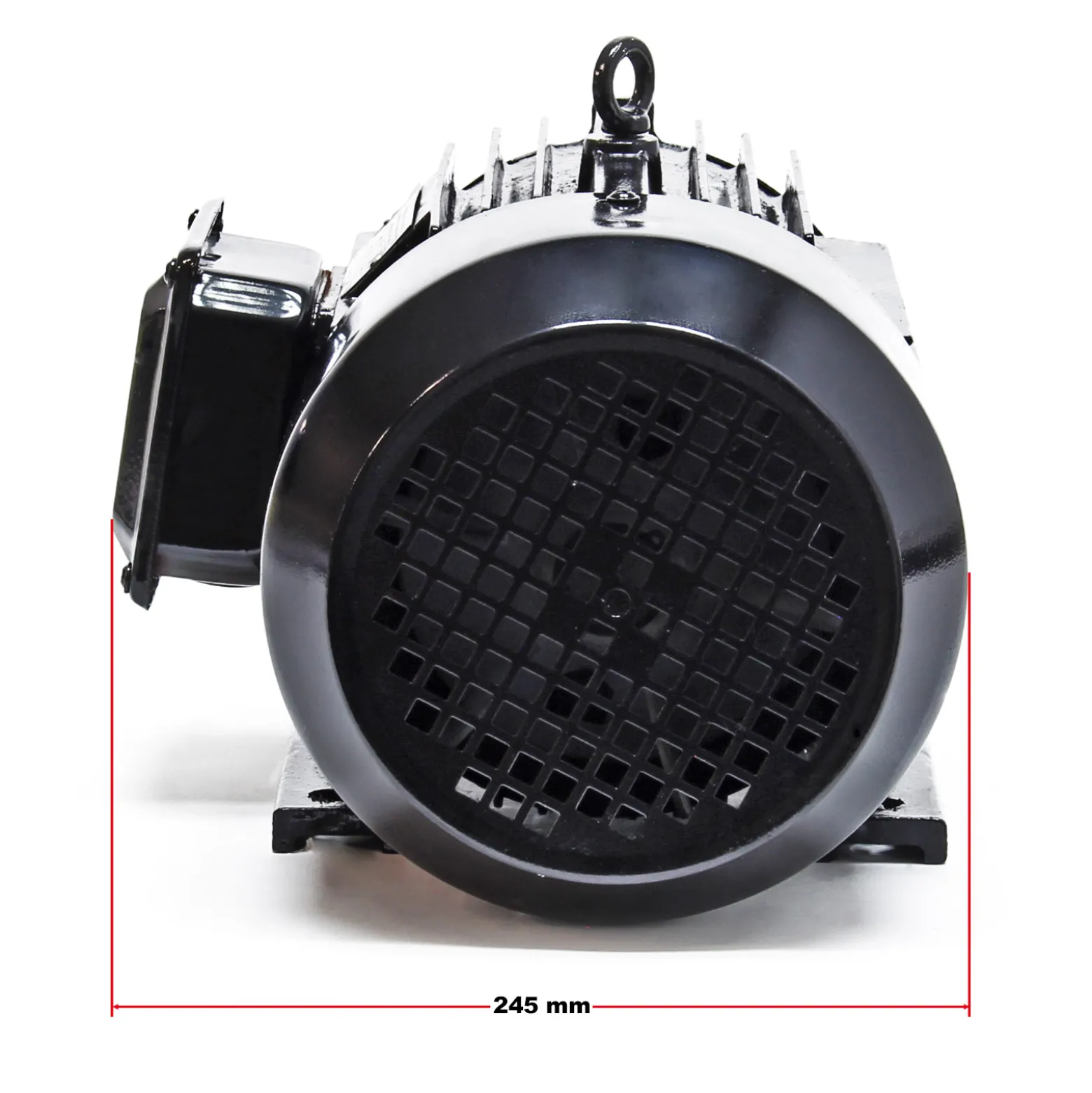 Wiltec Elektromotor 400 V 3 kW (4 PS) 3-phasig 2-polig E-Motor in Bauform B3 2830 U/min mit Aluminiumwicklung, Drehstrommotor