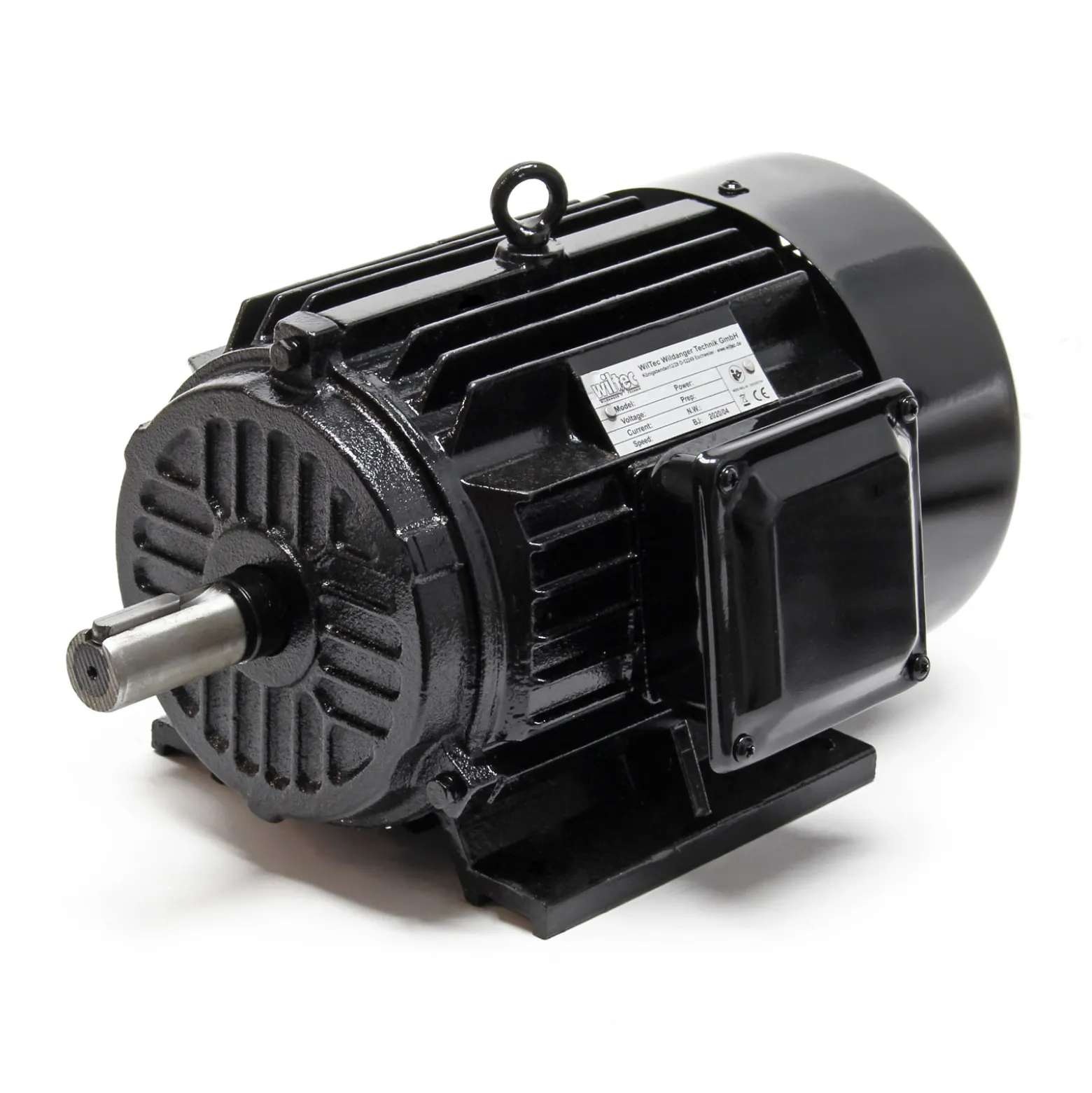 Wiltec Elektromotor 400 V 3 kW (4 PS) 3-phasig 2-polig E-Motor in Bauform B3 2830 U/min mit Aluminiumwicklung, Drehstrommotor