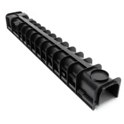 Wiltec Entwässerungsrinne 6x 1 m mit Abdeckrost aus Gusseisen – 25 t Traglast – Ablaufrinne für Abwasser und Regenwasser – Abwasserrinne