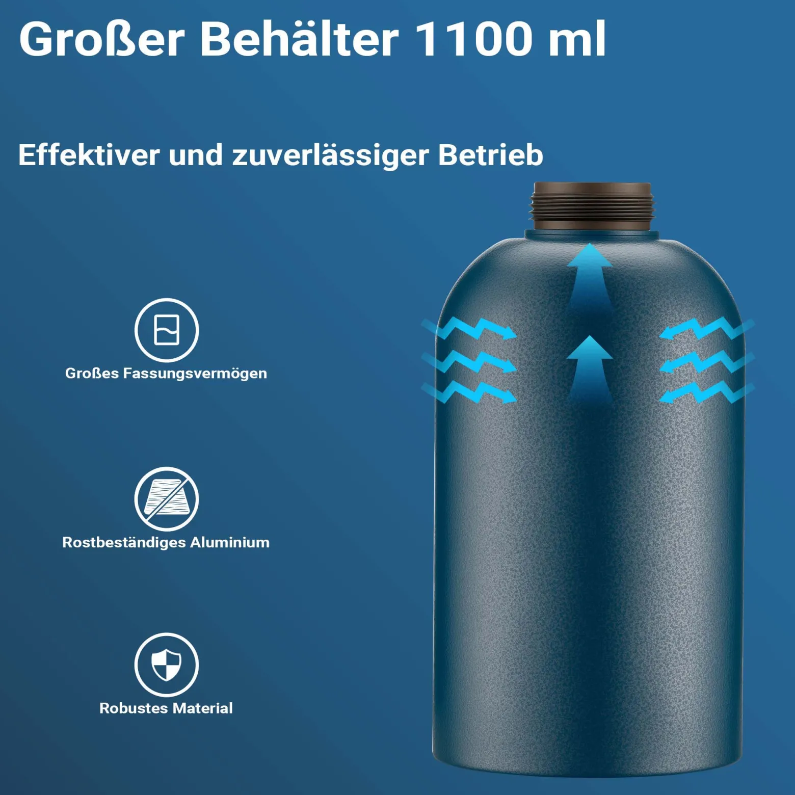 Wiltec Ersatz Druckbecher mit 1100 ml Kapazität und Gewinde-Ø 41,5 mm für Druckbecherpistole Hohlraumpistole Unterbodenschutz-Spritzpistole zur Hohlraumversiegelung