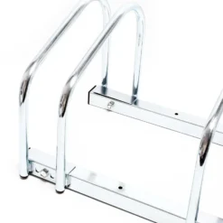 Wiltec Fahrradständer für 4 Fahrräder 95x33x27cm aus verzinktem Stahl und für Wandmontage geeignet Reihenparker Fahrradbügel