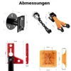 Wiltec Farm Jack – Profi-Set für extreme Einsätze, Wagenheber bis 3000 kg mit Stützplatte, Radhebe-Adapter, Stoßstangen-Adapter, Reserverad-Halterung, Winden- & Klemmbefestigung