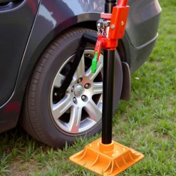 Wiltec Farm Jack – Profi-Set für extreme Einsätze, Wagenheber bis 3000 kg mit Stützplatte, Radhebe-Adapter, Stoßstangen-Adapter, Reserverad-Halterung, Winden- & Klemmbefestigung