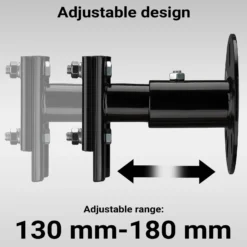 Wiltec Farm Jack – Universal-Set Basis Wagenheber bis 3000 kg und max. 105 cm Hubhöhe mit Reserverad-Halterung
