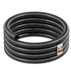 Wiltec Flexibler Förderschlauch 10m Spiralschlauch 25mm (1") schwarz mit Verstärkungsspirale Bewässerung Wasser Teich