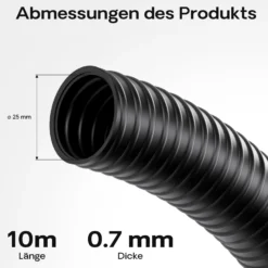 Wiltec Flexibler Förderschlauch 10m Spiralschlauch 25mm (1
