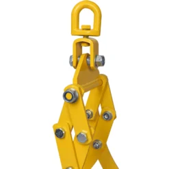 Wiltec Forstzange für Baumstämme bis 720 mm, 1500 kg Zugkraft, Holzzange Hebezange Packzange mit 4 Klemmdornen