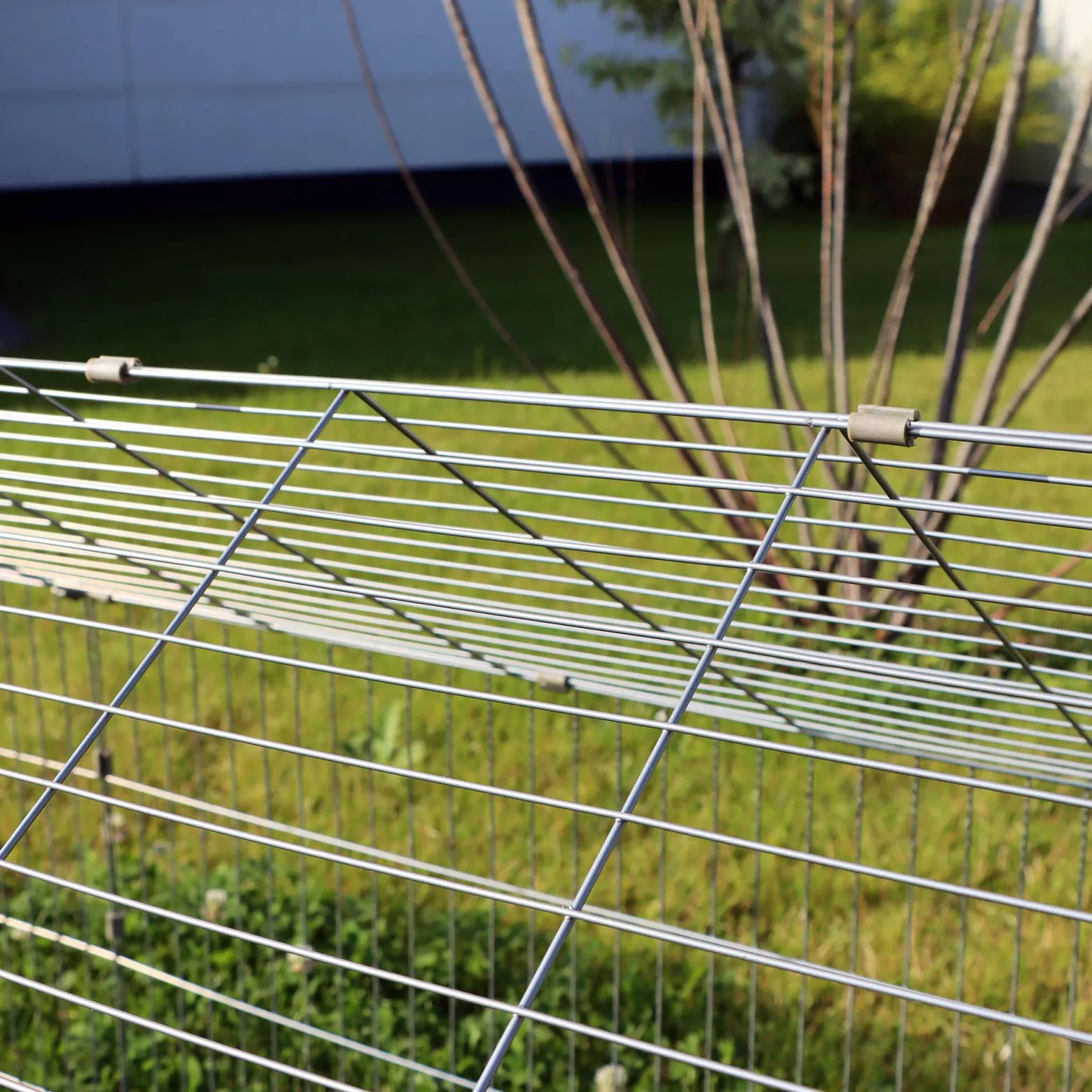Wiltec Freilaufgehege Kaninchen 180 x 75 x 75 cm, Außengehege und Kleintierstall für Kaninchen, Hasen, Meerschweinchen, Freigehege als Hasenstall