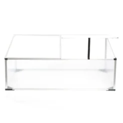 Wiltec Frühbeet Gewächshaus aus Aluminium, 100 x 60 x 40 cm, Gemüsebeet mit arretierbarem Dach und 2 Flügeln, witterungsbeständig, UV-Schutz