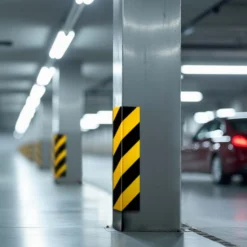 Wiltec Garagen Wandschutz 400 x 75 x 20 mm 4 Stück, Selbstklebender Türkantenschutz für Ihr Auto aus robustem EVA-Material, Einparkhilfe Garage