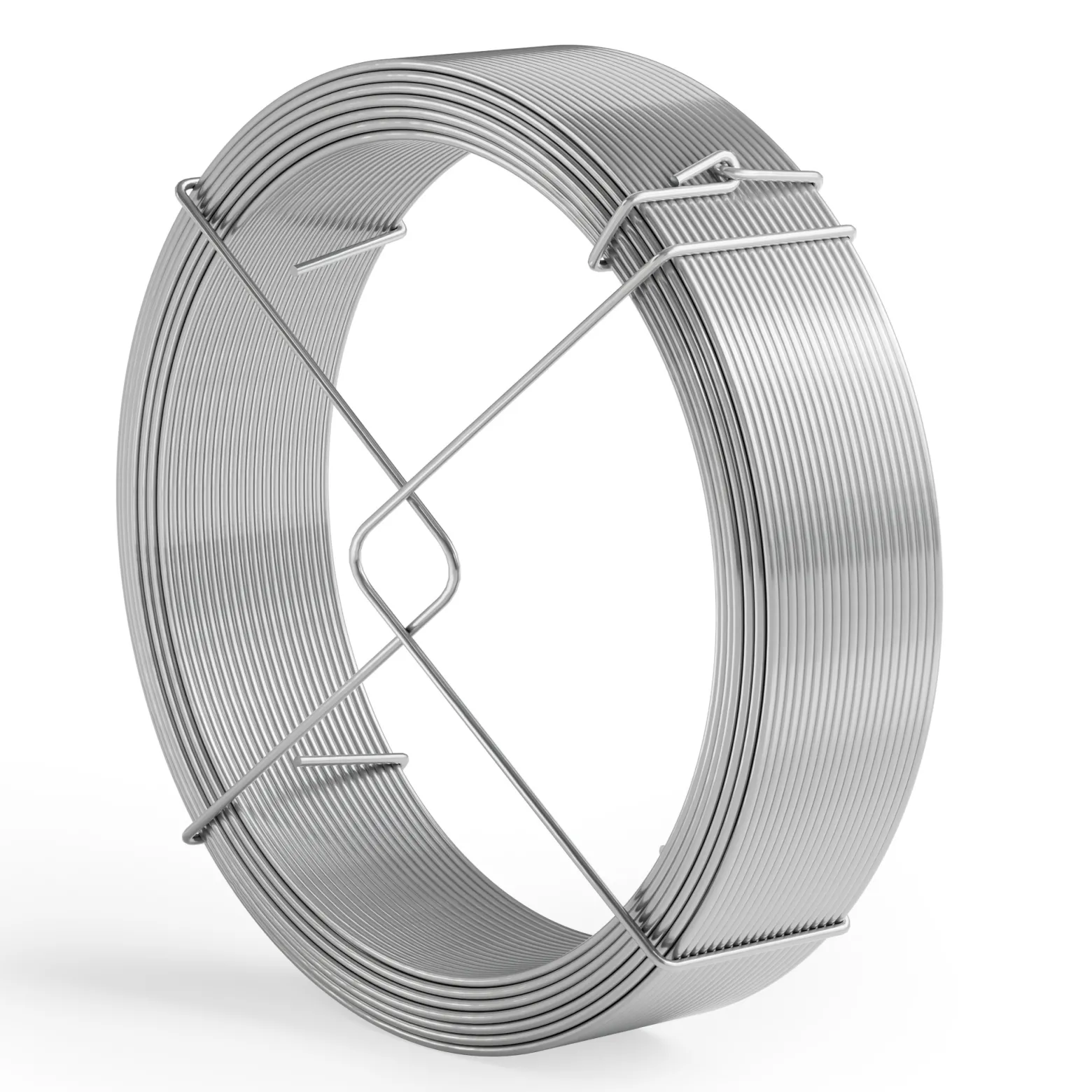Wiltec Gartendraht Ø 1,8 mm, Wickeldraht 50 m, Bindedraht Stahl verzinkt, Pflanzendraht mit Abrollspinne, flexibler Basteldraht vielseitig
