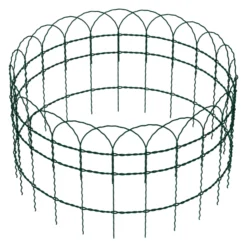 Wiltec Gartenzaun 0,65 x 25 m grün, Maschendrahtzaun Stahl PVC-beschichtet, Drahtzaun 9 x 15 cm Maschen, Zaun für Garten, Maschenzaun einfache Montage