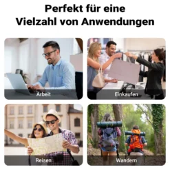 Wiltec Gepäckträgertasche blau, Fahrradtasche Rucksack 20 l Stauraum, Gepäcktasche mit Laptopfach, wasserresistente Fahrrad Tasche