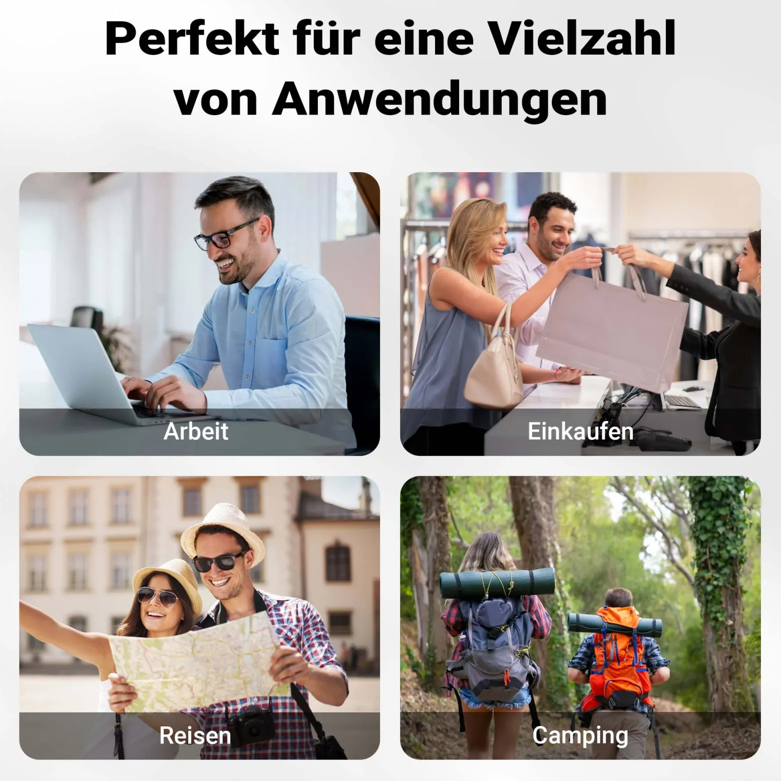 Wiltec Gepäckträgertasche grau, Fahrradtasche Rucksack 25 l Stauraum, Gepäcktasche mit Laptopfach, wasserresistente Fahrrad Tasche