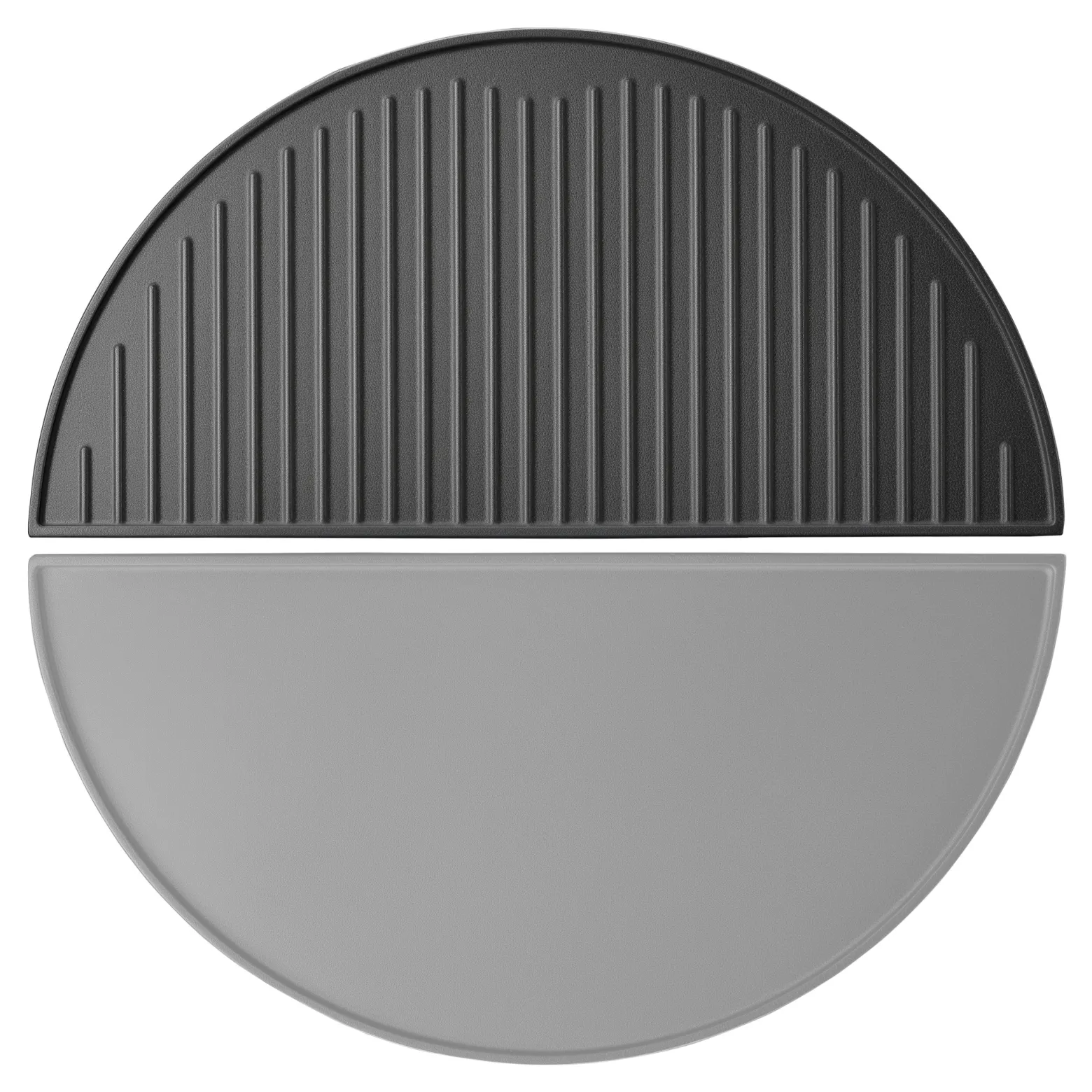 Wiltec Gusseisen Grillplatte 46,7 x 22,8 x 1,5 cm, Gusseisenplatte für Grill mit guter Hitzespeicherung, Grillgitter für typische Grillstreifen auf Grillgut, Grillzubehör für BBQ