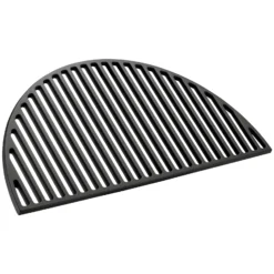 Wiltec Gusseisen Grillrost 46,7 x 22,8 x 0,9 cm, Gussrost für Grill mit guter Hitzespeicherung, Grillgitter für typische Grillstreifen auf Grillgut, Grillzubehör für BBQ