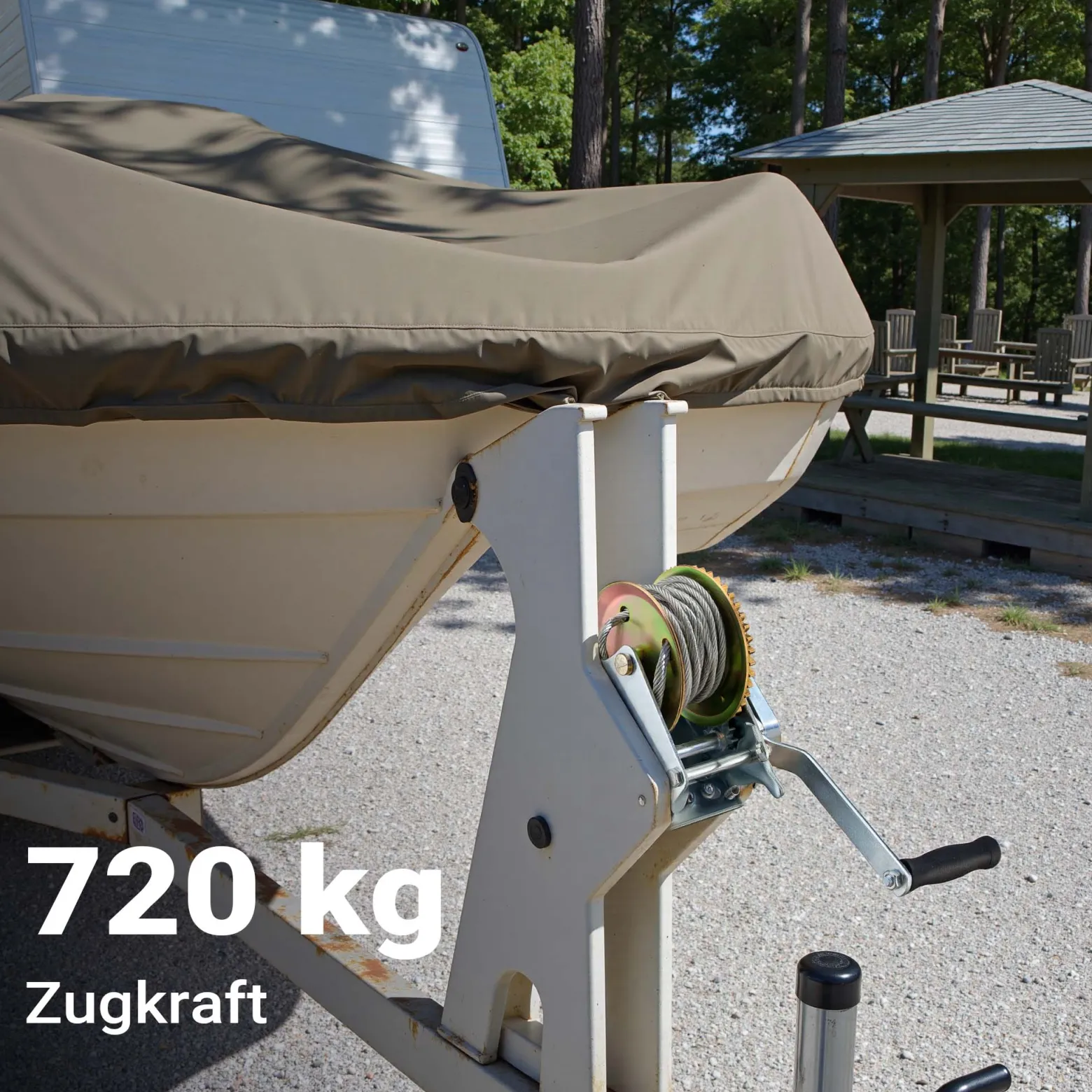 Wiltec Handseilwinde bis 720kg Übersetzung 4:1 128x160x215mm, Winde mit 10m Drahtseil, Seilwinde handbetrieben, Handseilzug effizient, Forstseilwinde