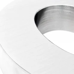 Wiltec Hausnummer d silberfarbene Edelstahl Hausnummer in modernem 3D-Design, Höhe 20 cm, Schrift Arial, rostfrei und witterungsbeständig, mit Montagematerial