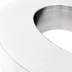 Wiltec Hausnummer 8 silberfarbene Edelstahl Hausnummer in modernem 3D-Design, Höhe 20 cm, Schrift Arial, rostfrei und witterungsbeständig, mit Montagematerial