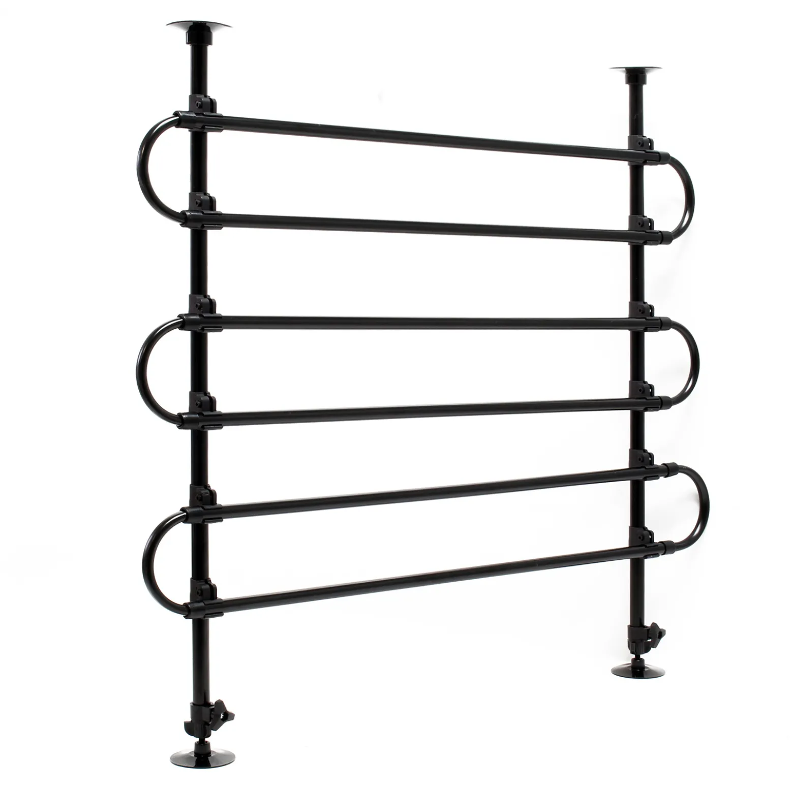 Wiltec Hundegitter fürs Auto Modell C, 60-117cm hoch, 82-140cm breit, Stufenlos verstellbar, Trenngitter universell einsetzbar für Kofferraum