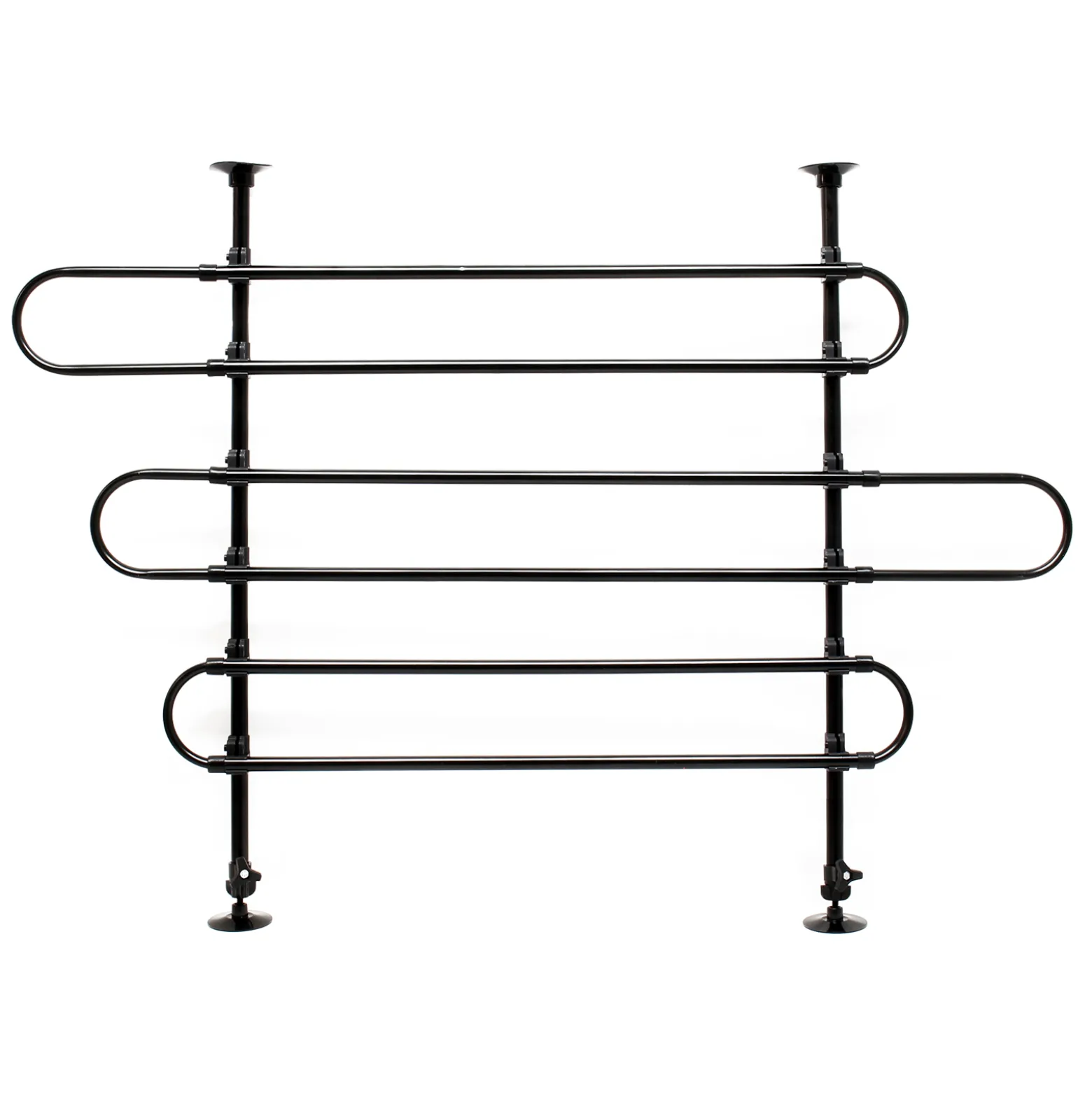 Wiltec Hundegitter fürs Auto Modell C, 60-117cm hoch, 82-140cm breit, Stufenlos verstellbar, Trenngitter universell einsetzbar für Kofferraum
