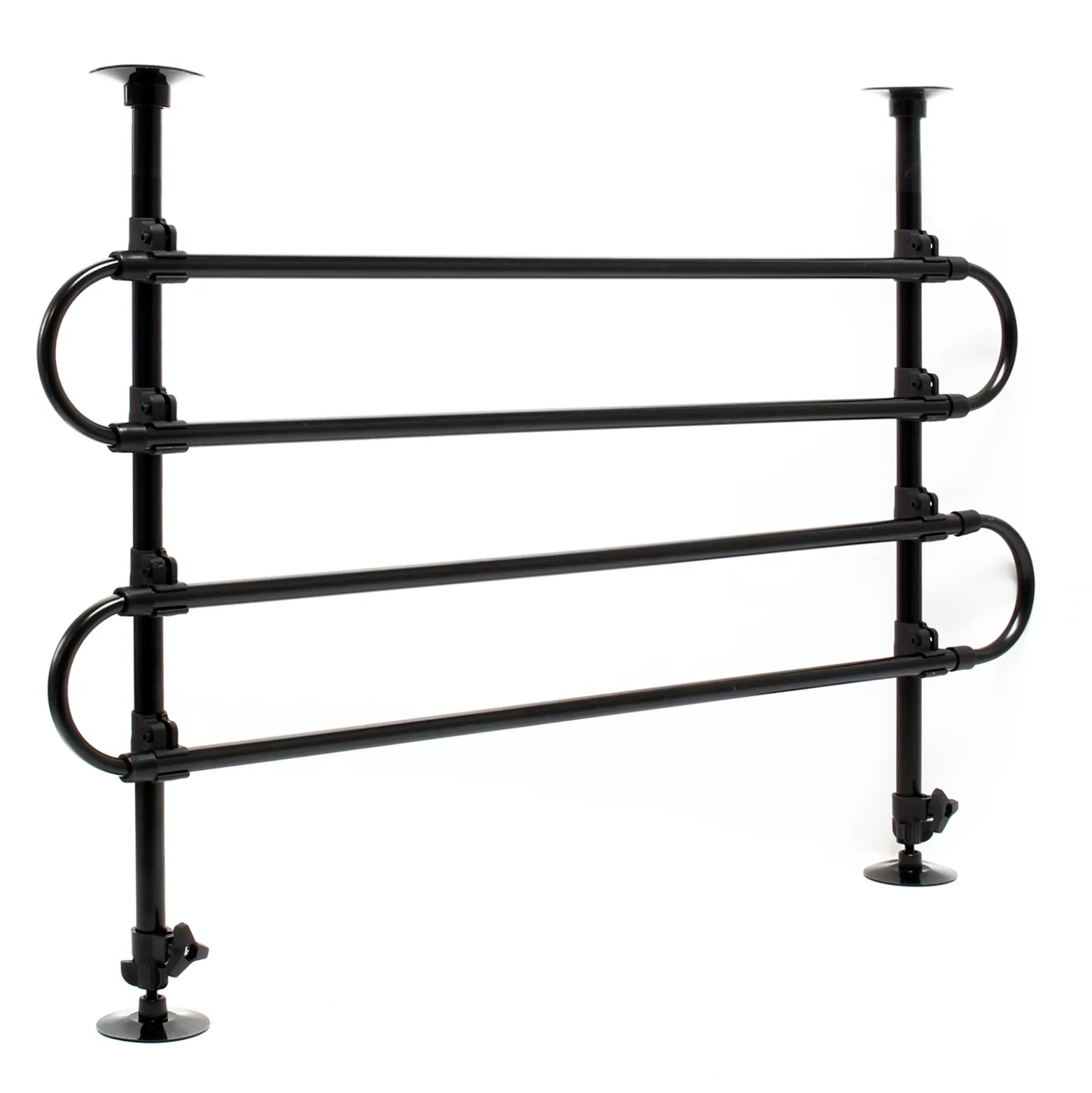 Wiltec Hundegitter fürs Auto Modell A, 60-117cm hoch, 82-140cm breit, Stufenlos verstellbar, Trenngitter universell einsetzbar für Kofferraum