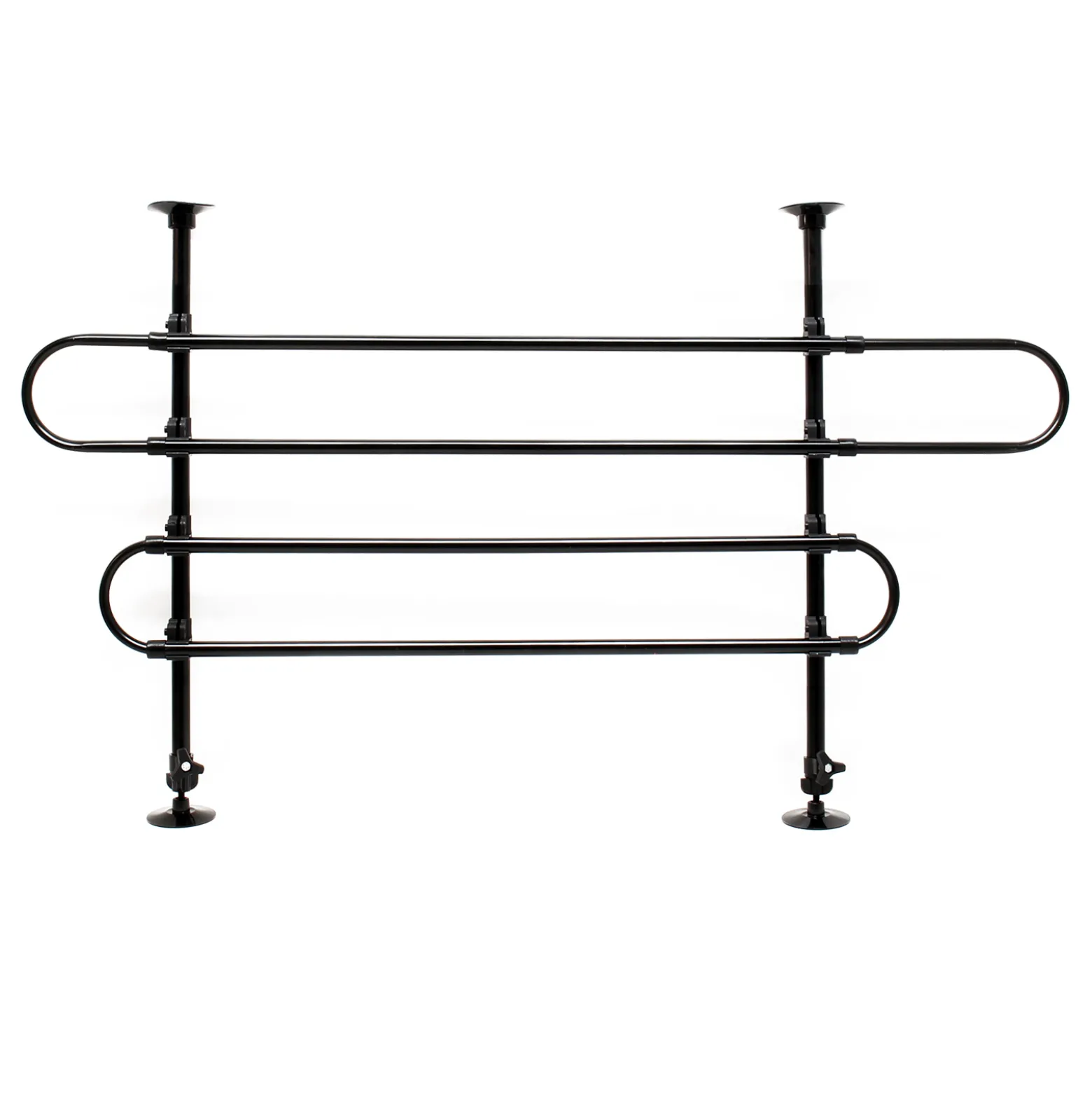 Wiltec Hundegitter fürs Auto Modell A, 60-117cm hoch, 82-140cm breit, Stufenlos verstellbar, Trenngitter universell einsetzbar für Kofferraum