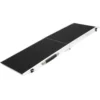 Wiltec Hunderampe faltbar, 244 x 48 cm, geklappt 123 x 49 cm, aus Aluminium, rutschsicher, Traglast bis zu 110 kg, Haustierrampe