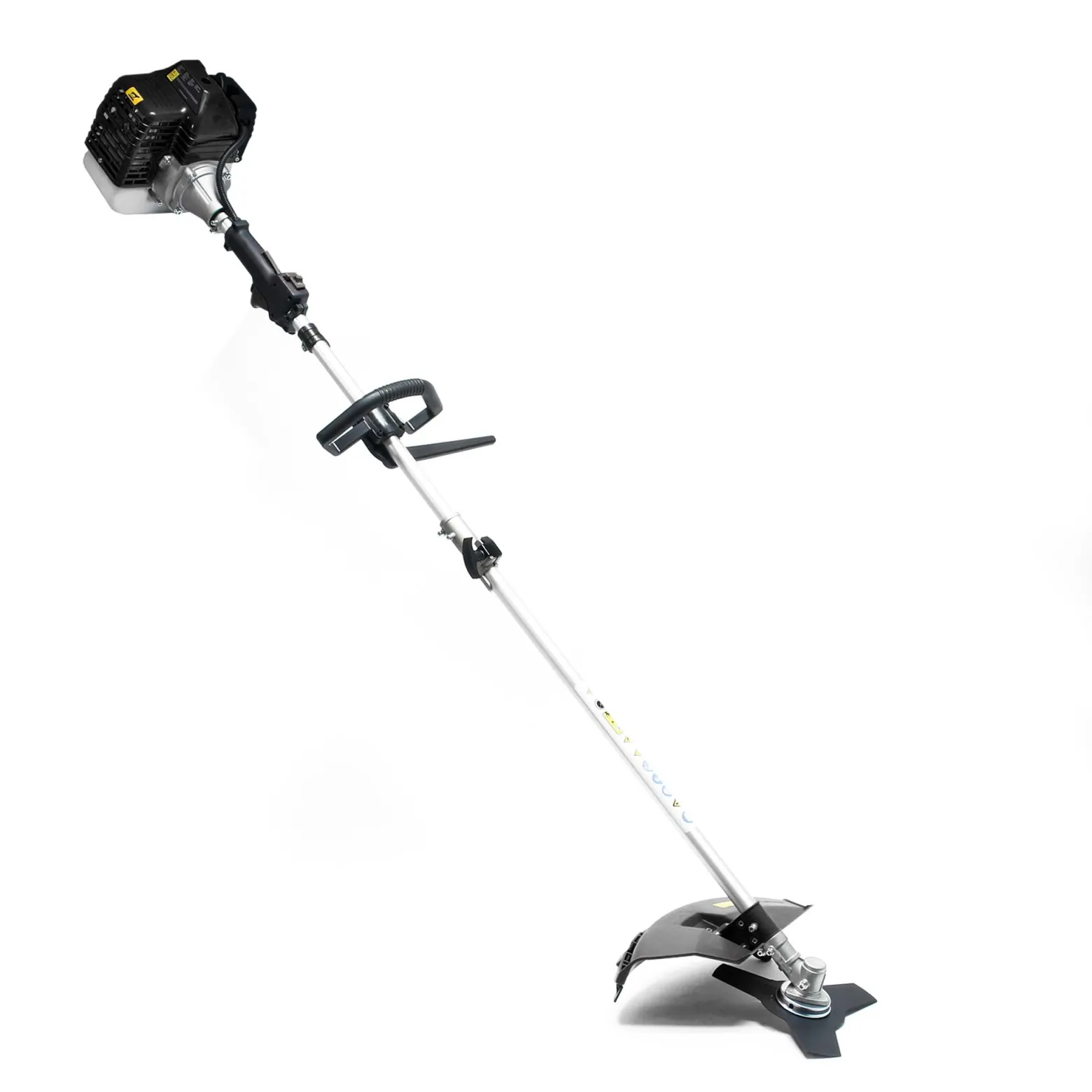 Wiltec 5in1 Benzin Multitool 1,76 PS Gartengerät, Rasentrimmer, Heckenschere, Hochentaster, Motorsense und 30 cm Verlängerungsstange für Gartenpflege