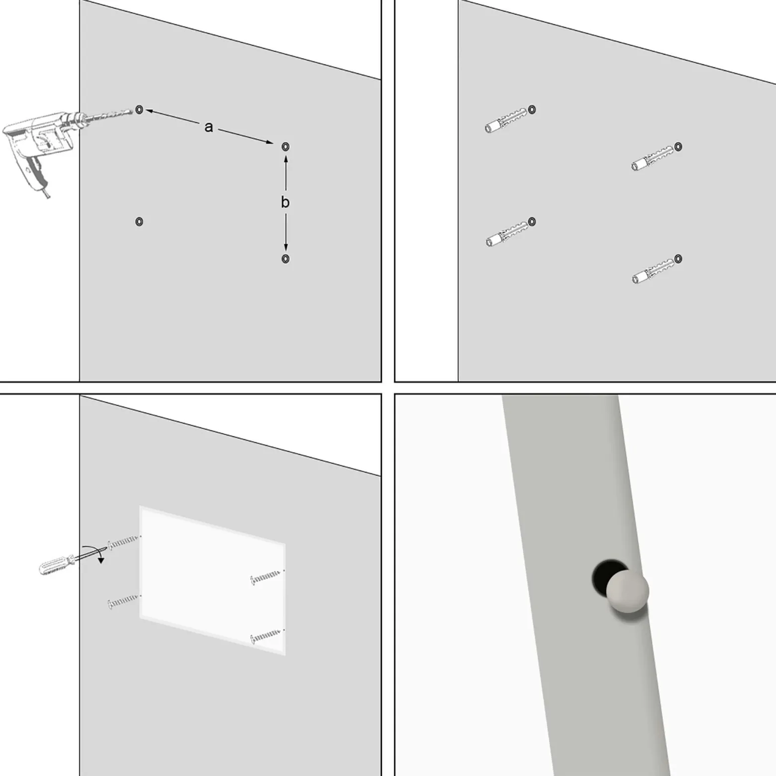 Wiltec Infrarotheizung 520 Watt, energieeffizienter Heizkörper, Wandmontage Elektroheizung, Heizpaneel, IR Heizung