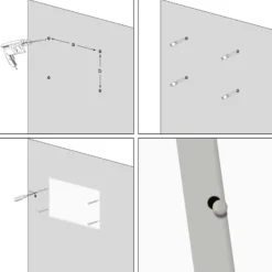 Wiltec Infrarotheizung 1050 Watt, energieeffizienter Heizkörper, Wandmontage Elektroheizung, Heizpaneel, IR Heizung