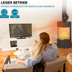 Wiltec Kaminofenventilator mit 5 Blätterm 50 bis 300°C, Ofenventilator ohne Strom, Kaminventilator für eine effiziente und umweltfreundliche Wärmeverteilung