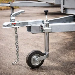 Wiltec Klemmhalter für Anhänger Stützrad bis ø48 mm, Klemmschelle mit Klappknebel Bügelklemme Klemmbügel