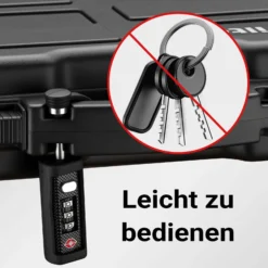 Wiltec Kofferschloss für Waffenkoffer 4er Set TSA Schloss, Zahlenschloss 3-stellig für Gewehrkoffer, Waffenschloss zum Verschließen von Langwaffen- und Kurzwaffenkoffer