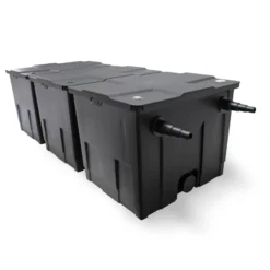 Wiltec Komplettset: CBF-350C Teichfilter bis 90000 L Teichfilteranlage als Durchlauffilter, NEO10000 SuperECO Teichpumpe 10000l/h 80W, CUV-272 Teichklärer UVC Klärer mit 72W, 25m Teichschlauch 25 mm