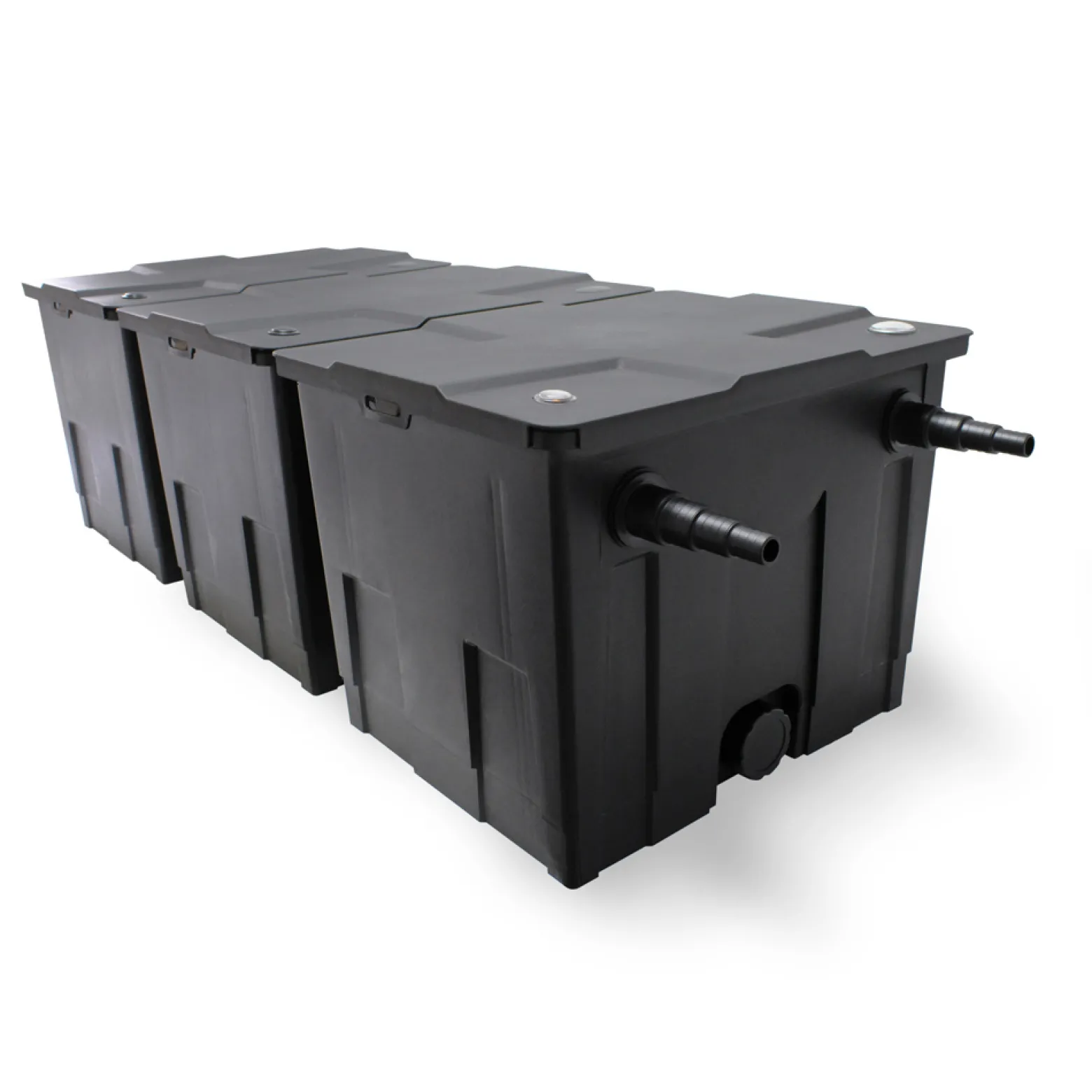 Wiltec Komplettset: CBF-350C Teichfilter bis 90000 L Teichfilteranlage als Durchlauffilter, NEO10000 SuperECO Teichpumpe 10000l/h 80W, CUV-272 Teichklärer UVC Klärer mit 72W