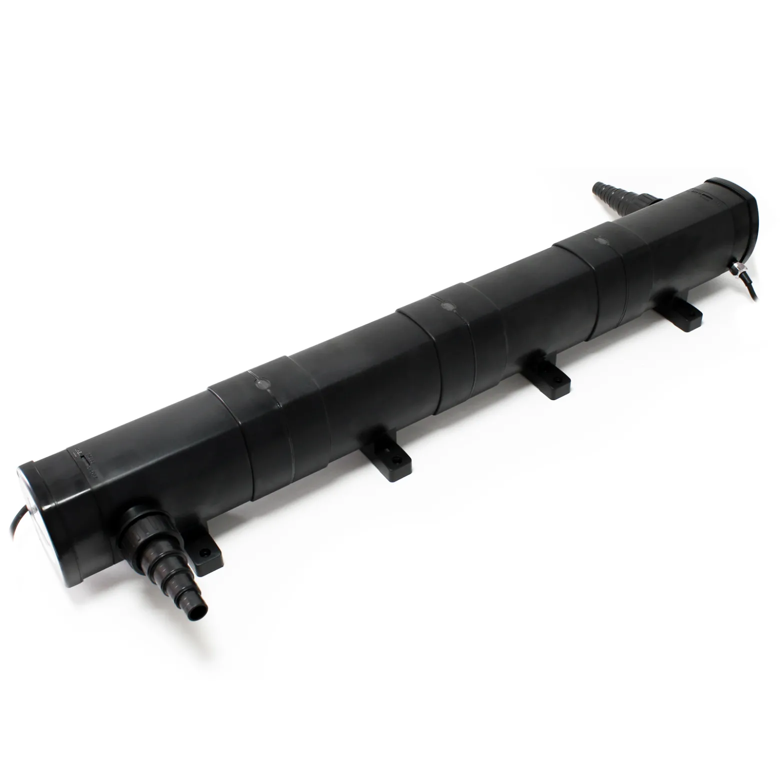 Wiltec Komplettset: CBF-350C Teichfilter bis 90000 L Teichfilteranlage Durchlauffilter, NEO10000 Teichpumpe 10000l/h 80W, CUV-272 Teichklärer 72W, 10m Teichschlauch 38 mm, Schlauchschellen W1 44-47mm