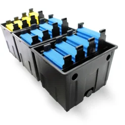 Wiltec Komplettset: CBF-350C Teichfilter bis 90000 L Teichfilteranlage Durchlauffilter, NEO12000 Teichpumpe 12000l/h 100W, CUV-236 Teichklärer 36W, 10m Teichschlauch 38 mm, Schlauchschellen W1 44-47mm