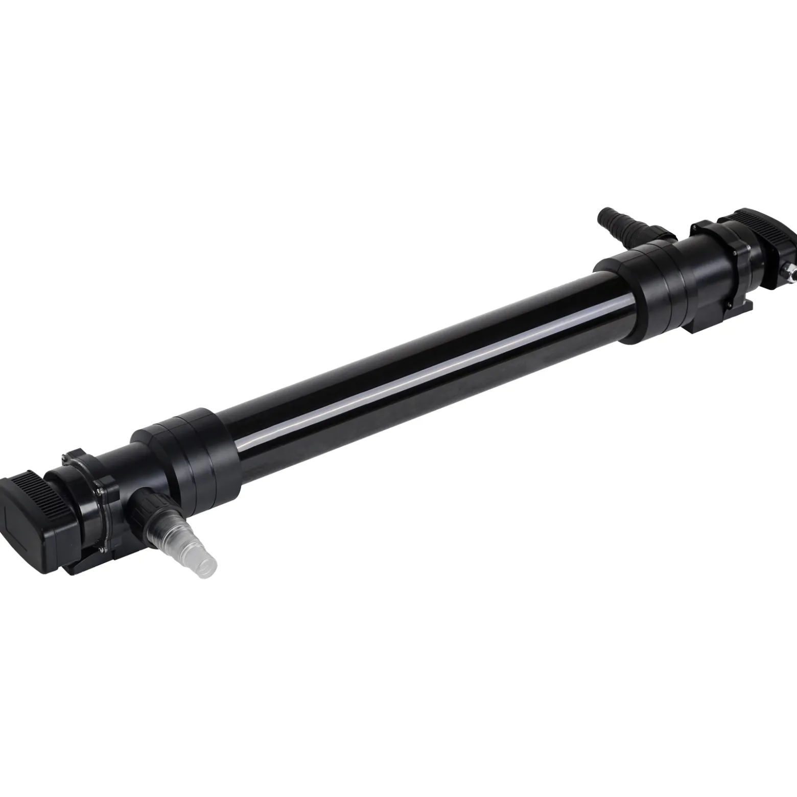 Wiltec Komplettset: CBF-350C Teichfilter bis 90000 L Teichfilteranlage Durchlauffilter, NEO10000 Teichpumpe 10000l/h 80W, CUV-672 Teichklärer 72W, 10m Teichschlauch 38 mm, Schlauchschellen W1 44-47mm