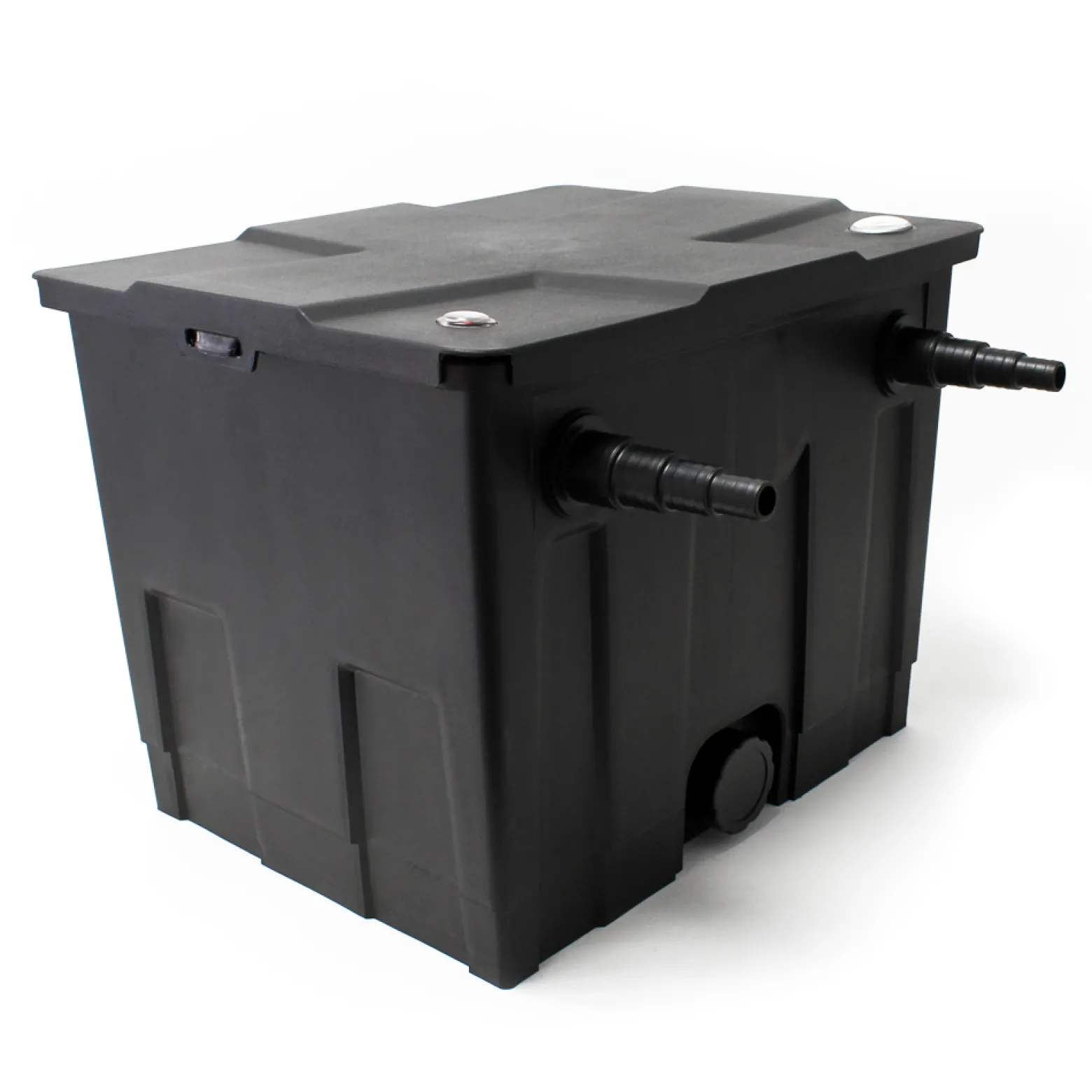 Wiltec Komplettset: CBF-350 Teichfilter bis 12000 L Teichfilteranlage Durchlauffilter, NEO10000 Teichpumpe 10000l/h 80W, CUV-236 Teichklärer 36W, 25m Teichschlauch 25 mm, CSP-250 Skimmer 2500l/h 45W