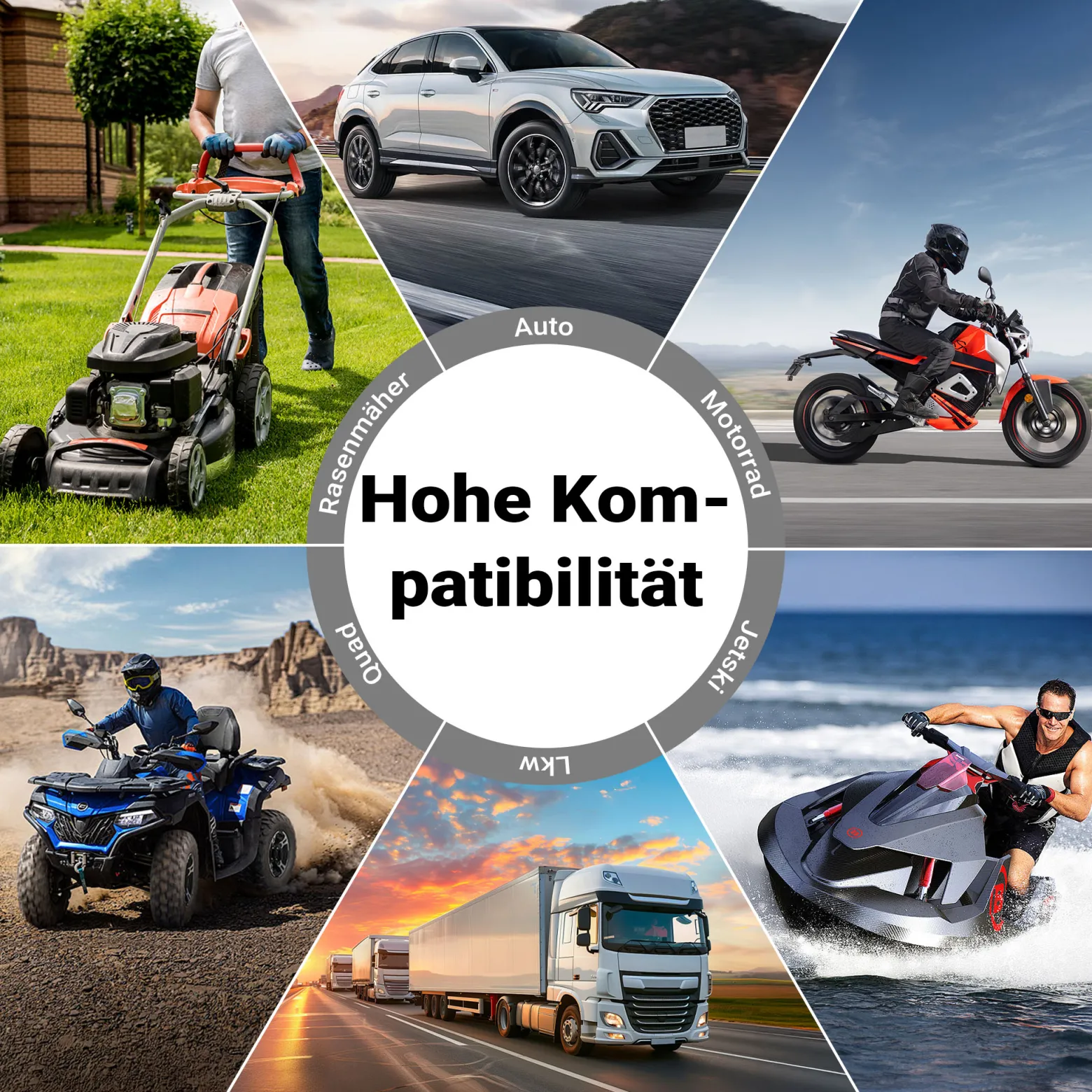 Wiltec Ladegerät 6-12 V, Batterieladegerät mit variabler Stromstärke 3–10A, 10-150 Ah für Autobatterie Kfz und Motorrad, intelligenter Lader mit LCD-Display und Tragegriff