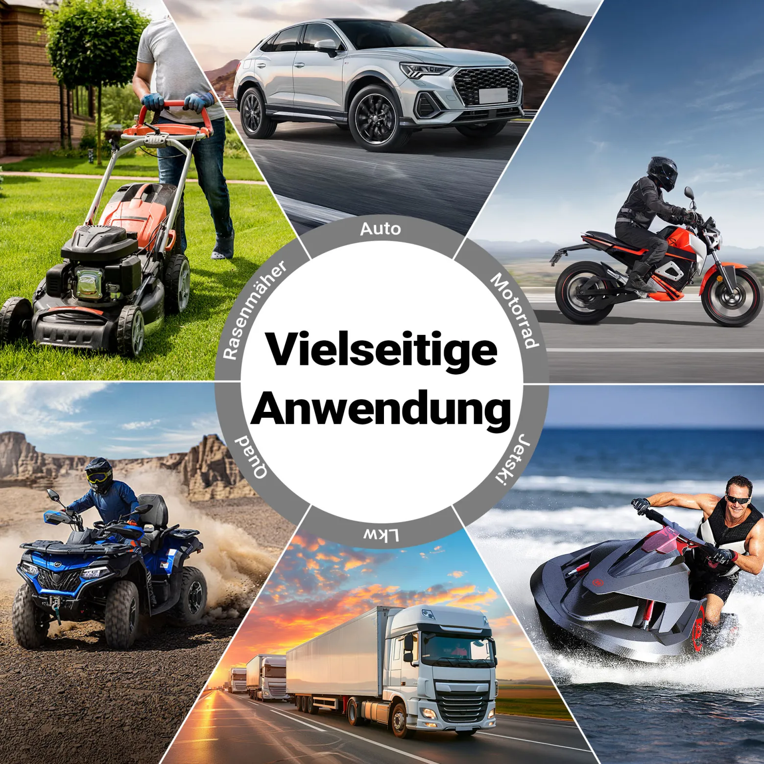 Wiltec Ladegerät 6-12 V, Batterieladegerät 4 A, 10-150 Ah für Autobatterie Kfz und Motorrad, intelligenter Lader mit Verpol-, Überlade- und Kurzschlussschutz mit LCD-Display