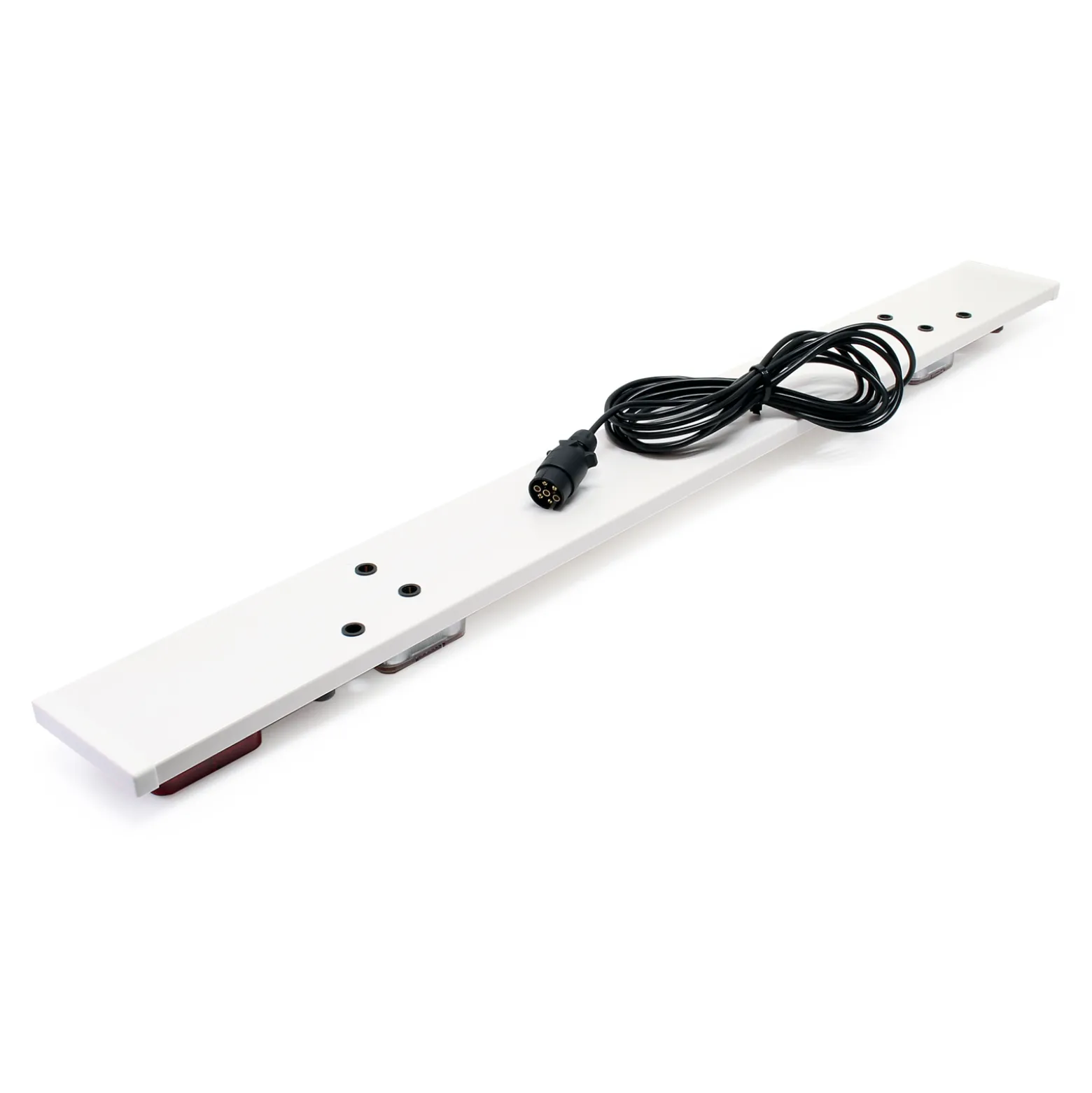 Wiltec LED Anhänger Lichtleiste 7-polig 12V 137 cm, Anhängerbeleuchtung für PKW und Fahrradträger, Adapter für Anhänger