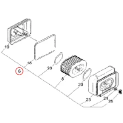 Wiltec Luftfilter komplett für LIFAN 10 PS Motor – Dieselmotor Ersatzteil Luft Filter – Einzylinder für Kleinmaschinen & Karts, 4-Takt Motor & OHV Ventilsteuerung