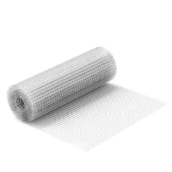 Wiltec Maschendrahtzaun 100 cm x 5 m, 1,2 mm stark 25x25 mm Maschengröße, Volierendraht 4-Eck aus Stahl verzinkt, Drahtgitter, Vogeldraht